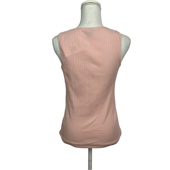 NWT JESSICA SIMPSON Women’s Pullover Top Sz Large Peach Color Sleeveless Stretch - Picture 4 of 14